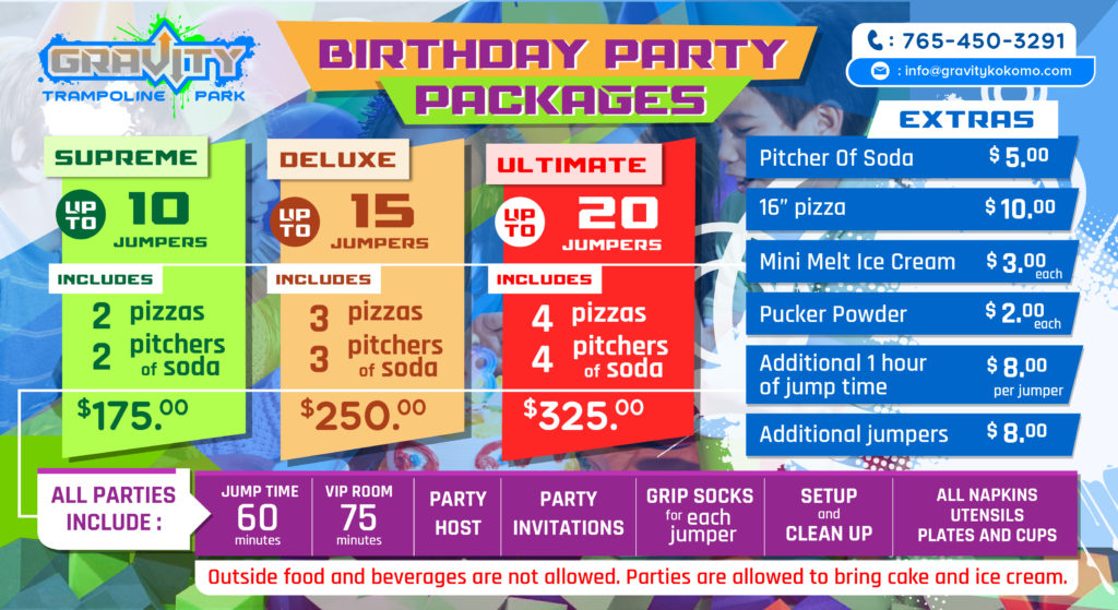 Hours / Pricing Gravity Trampoline Park Kokomo